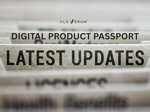 Digital product passport showing EU product data, supply chain traceability and DPP Registry information
