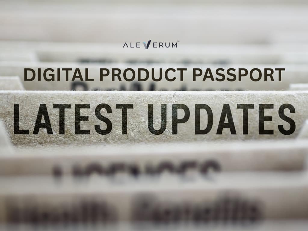 Digital product passport showing EU product data, supply chain traceability and DPP Registry information