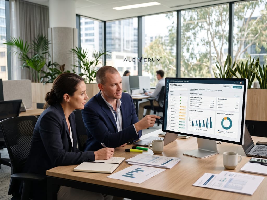 ESG supplier evidence connected to sustainability reporting records